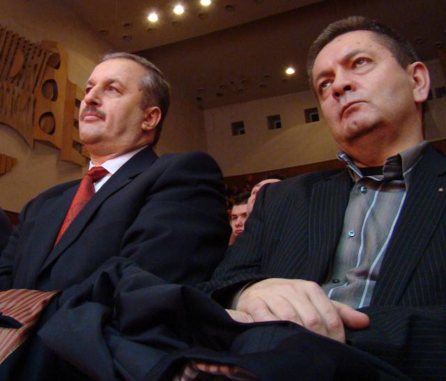 Vasile Dâncu (dreapta) şi Ioan Rus