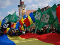 Noua Dreaptă s-a reunit pe străzile Clujului pentru a comemora 160 de ani de la victoria lui Avram Iancu