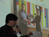 Martin Gaedt, creatorul Younect, susţine o prezentare în faţa seminariştilor Swim