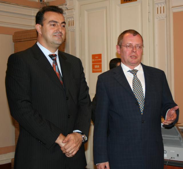 Consulul German la Sibiu, Thomas Gerlack, s-a întâlnit astăzi cu primarul Clujului, Sorin Apostu