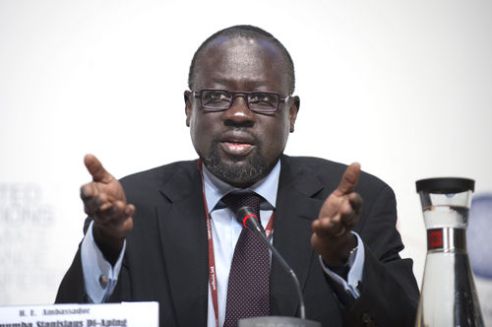                Conducătorul celor 77 de țări, cele mai sărace, Lumumba Stanislaus Di-Aping
